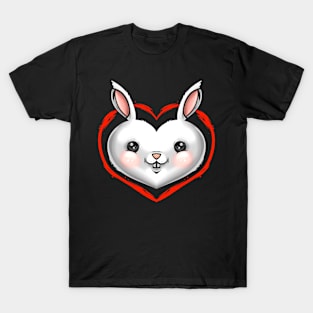 Sweet Easter Bunny Heart On Easter T-Shirt
